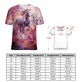 thumbnail image 2 of Cool Horse T-Shirt O Neck Retro Print Big Size T-Shirts Short Sleeve Tees Womens Pretty Design, 2 of 5
