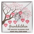 thumbnail image 1 of Grandchildren the Greatest Blessing Forever Necklace w Message Card, 1 of 7