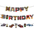 thumbnail image 1 of Decoración para fiesta de cumpleaños, coche de carreras Neyeidru, 3 unidades, 1 of 7