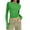 A-Green, variant on Women Long Sleeve Shirt Solid Basic Crop Top 2025 Fashion Casual Layer Shirt Slim Fit Going Out Top