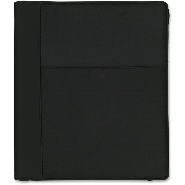 Value Binder RNAB011LAQNQ2 black vinyl standard 3-ring binders, 1.5-inch,  for 8.5 x 11 sheets, with inside pockets, 4-pack