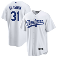 thumbnail image 1 of Camiseta de béisbol clásica blanca de local de Tyler Glasnow de Los Angeles Dodgers, con número de estrella bordado.-XXXL, 1 of 2