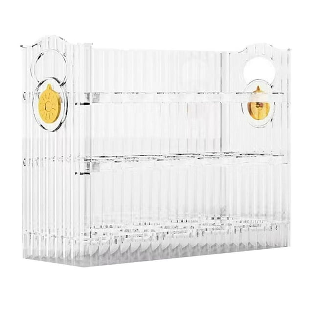 Soporte para Huevos de Refrigerador Organizador de Huevos con Tapa de 30 Rejillas para Puerta de Refrigerador Accesorios de Gran Capacidad Limpieza Fá Transparente Macarena Titular de huevo