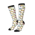 thumbnail image 2 of Fotbe Cartoon Monster Trucks print Women's Men's Novelty Crew Socks Cotton Socks Knee High Socks for Walking,Running,Nurses,Pregnancy, 2 of 9
