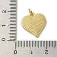 thumbnail image 3 of 10pcs Rack Plating Brass Pendants with Enamel and Jump Ring Cadmium Free & Lead Free Long-Lasting golden Heart Charm Deep Pink 17.5x16.5x2mm Hole: 3mm, 3 of 3