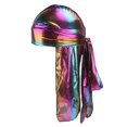 thumbnail image 2 of Rainbow Men ' Tail Hat Turban Headscarf Chemo, 2 of 6