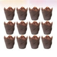 thumbnail image 3 of MasteelfCA 150pcs Oil-proof Cake Wrapping Paper Solid Cake Paper Holder Party Paper Cup (Coffee), 3 of 7