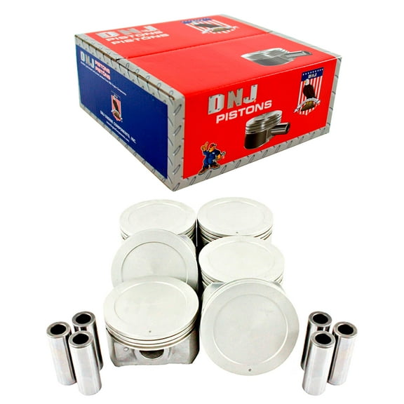DNJ P137 Standard Complete Piston Set Fits Cars & Trucks 01-06 Hyundai Kia Santa Fe 2.7L DOHC