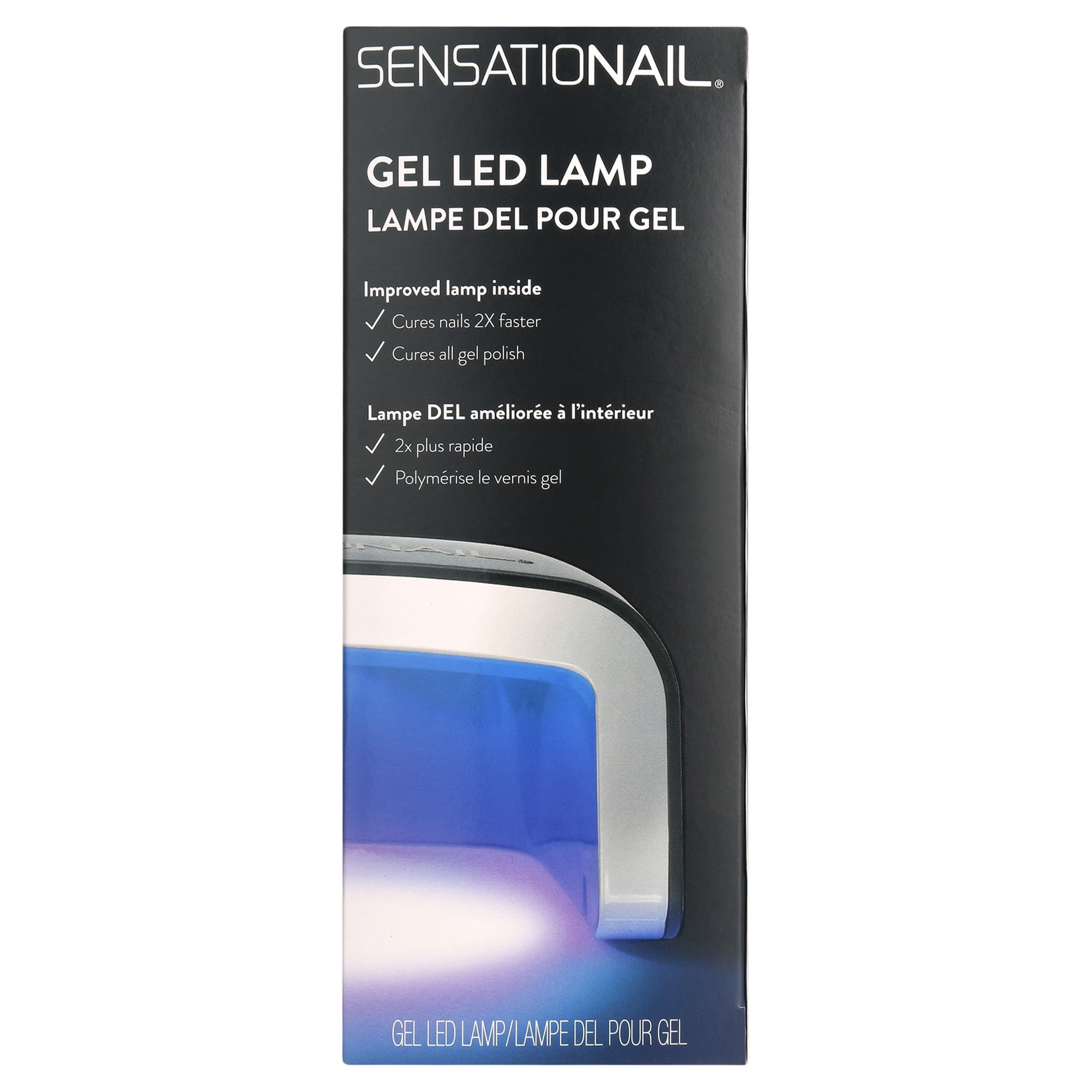 ademen waarde Aanstellen SensatioNail LED Gel Nail Polish Lamp (Black), 15 & 30 Second Timers -  Walmart.com