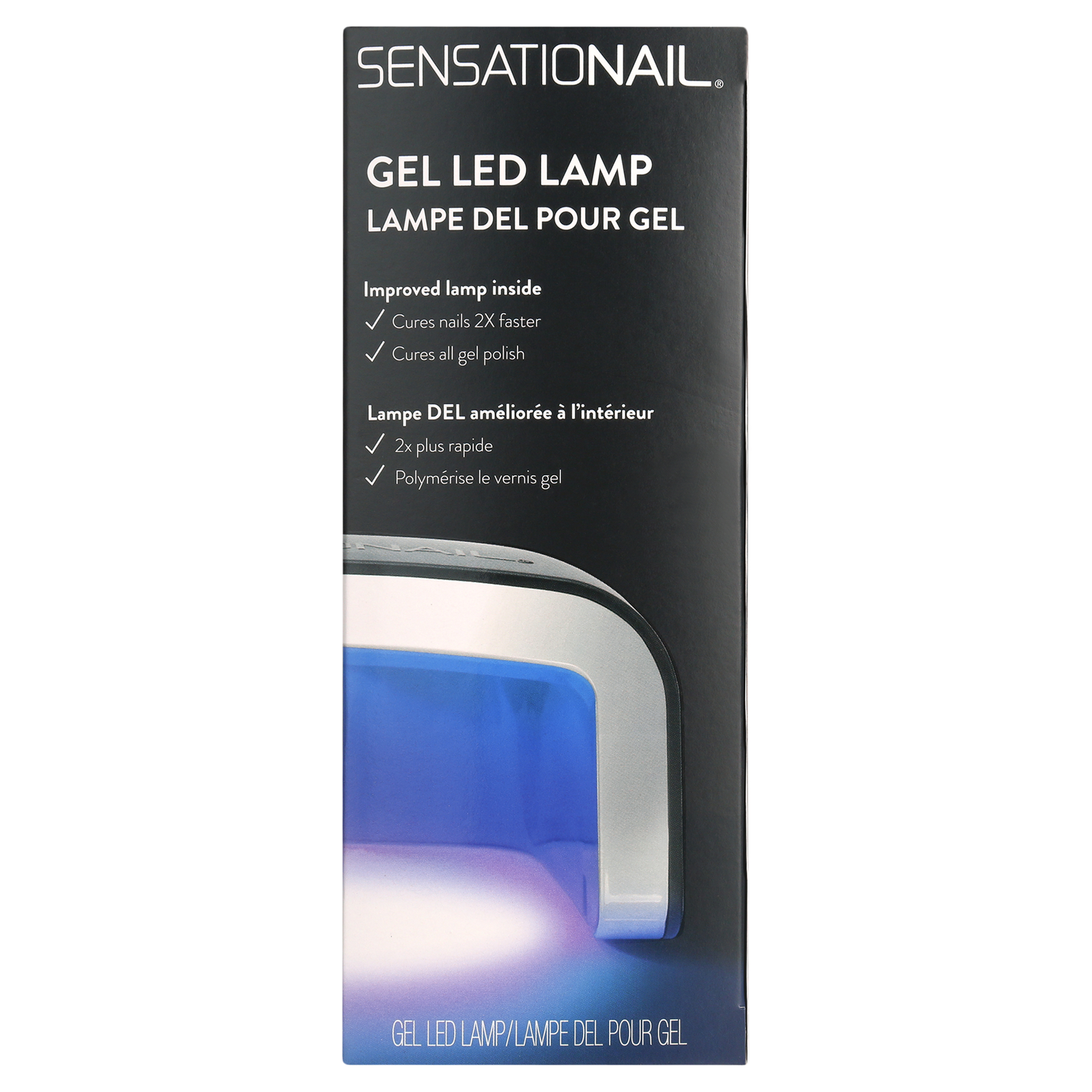 SensatioNail LED Gel Nail Polish Lamp (Black), 15 & 30 Second Timers - image 8 of 9