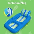 thumbnail image 3 of Sloosh Inflatable Pool Float Lounger for Adults, Ease of mind Water Lounge,Pool Floaties and Recliner with headrest 63in x 36in, 3 of 7