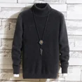 thumbnail image 4 of Suéter de punto de cuello alto para hombre, otoño e invierno, jersey de cuello alto, novedad, sudadera para hombre, estilo coreano, calidad Y2k, 4 of 5