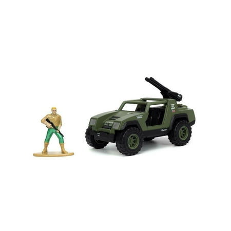 V.A.M.P. with Duke Diecast Figurine, G.I. Joe - Jada Toys 33083 - 1/32 scale Diecast Model Toy Car