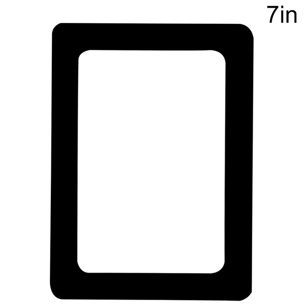 Adhesivo para marco de pared de fotos, marco de fotos de PVC de 2 capas, adhesivo extraíble para arte fotográfico para el refrigerador de la sala de estar, negro, 7 " kenally LF0072-13B