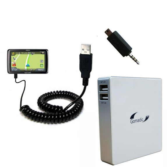 Gomadic High Capacity Rechargeable External Battery Pack suitable for the Magellan Roadmate 9250 T LM - Portable Charger with TipExchange Technology