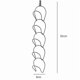 thumbnail image 4 of 5 pcs Wrought iron hat rack, black, hat storage (FMY), 4 of 5
