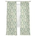 thumbnail image 2 of Sheer Curtains 96 Inches Long 2 Panels, Farm Leaves Abstract Style Rod Pocket Curtain Voile Draperies, Falling Leaves Seamless Light Filtering Window Treatment for Living Room Kitchen Bedroom, 2 of 8