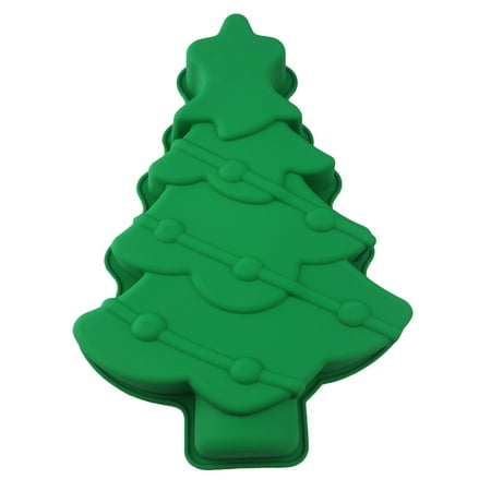 

NUOLUX 1pc Silicone Christmas Tree DIY Cake Mold Festival Baking Cups Accessory