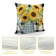 thumbnail image 4 of COMIO Sunflower Pillow Cover, Home Grown Sunflowers Reversible Throw Pillow Case, Sunshine Decoration for Home Classroom Nursery Playroom, Thanksgiving Gifts for Family Friend, 4 of 5