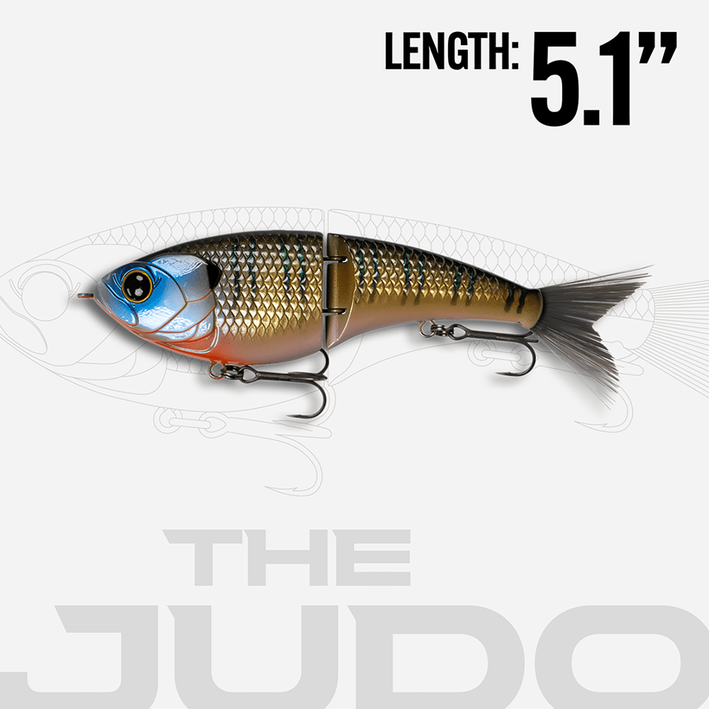 6th Sense – Judo 130 Swimbait Bass Fishing Lure, Single Jointed Hard Bait with Slow Sink and Brush Tail