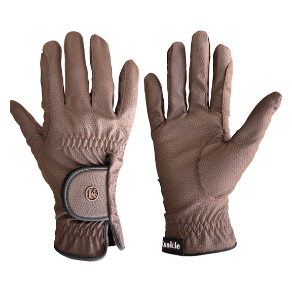 Kunkle Gloves Premium Show Gloves - Brown 7.5
