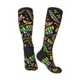 thumbnail image 4 of Balery Mardi Gras3 Fun Novelty Socks Men'S Women'S Crew Socks Funny Crazy Novelty Socks Quirky And Cool Socks, 4 of 9