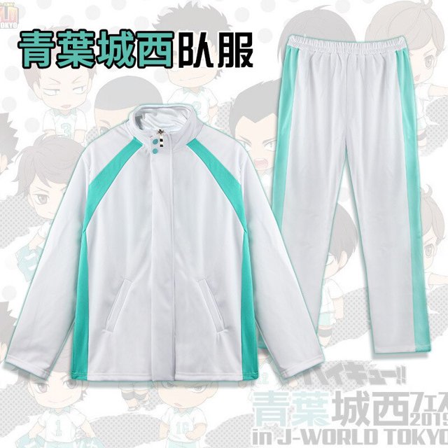 Anime Aoba Johsai High School Oikawa Tooru Volleibol Equipo Sportwear Cosplay Traje Jerseys UnisexBeigeS Deng Xun unisex