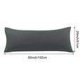 thumbnail image 7 of Unique Bargains Microfiber Solid Body Pillow Cover, 20" x 60", Grey, 7 of 7