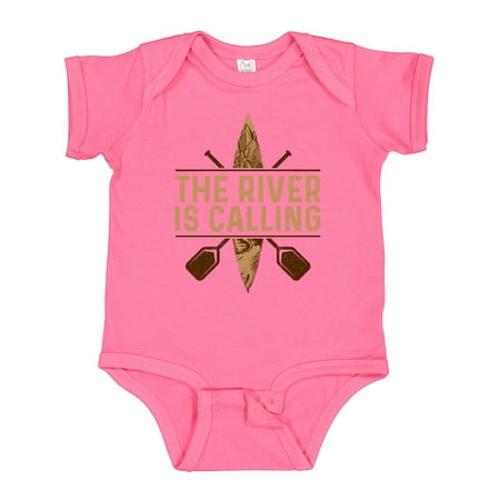 

Inktastic Kayaking River is Calling Kayak Gift Baby Boy or Baby Girl Bodysuit