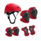 thumbnail image 3 of Conjunto de engranajes de protección de casco para bicicletas 7x para niños, almohadillas para el impacto del casco de skateboard, cómodas aletas de Rojo, 3 of 8