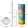 thumbnail image 5 of Colorful Rainbow 20 Oz Insulated Stainless Steel - Double Wall Vacuum Insulated Tumbler- Birthday Gifts for Mom Sister Friends Women, 5 of 7
