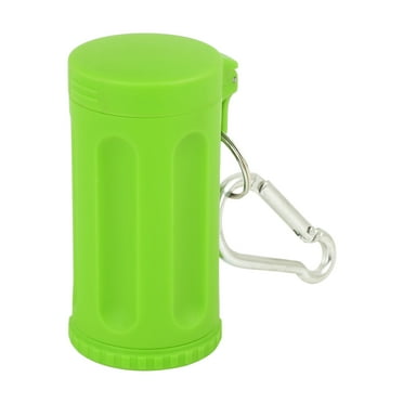Portable Smokeless Windproof Cigarettes Ashtray with Keychain Lid for Car Green
