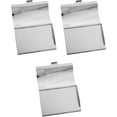 thumbnail image 2 of Set of 3 Curved Metal Business Card Case Holders Unisex (Silver Dots), 2 of 3