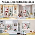 thumbnail image 5 of Grey Snowman Christmas Kitchen Curtains Window Panels, Xmas Tree Coastal Snowflake Starfish Insulated Window Treatment Curtain, Grommet Curtains for Bedroom/Living Room/Bathroom, 2 Piece 42"Wx63"L, 5 of 8