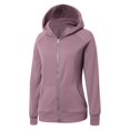 thumbnail image 6 of Womens Zip Up Hoodies Fleece Soft Y2k Solid Color Long Sleeve Thumb Hole Jackets with Pockets Fall Winter Comfy Warm Tops, 6 of 6