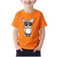 thumbnail image 3 of Sentuca Boys Shirts Short Sleeve Graphic Tees Summer Crew Neck Fashion Pattern Kids Clothes Size 13, 3 of 4
