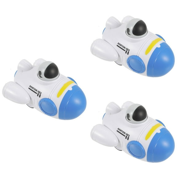 unbranded 3pcs Plastic Rocket Toy Cute Astronaut Toy Rocket Toy Rocket Plaything for Kids Rocket for Kids