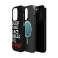 thumbnail image 2 of DistinctInk Tough Case for Apple iPhone 13 PRO (6.1" Screen), Compatible with MagSafe Charging - Build Tune Race Break Fix Repeat, 2 of 6