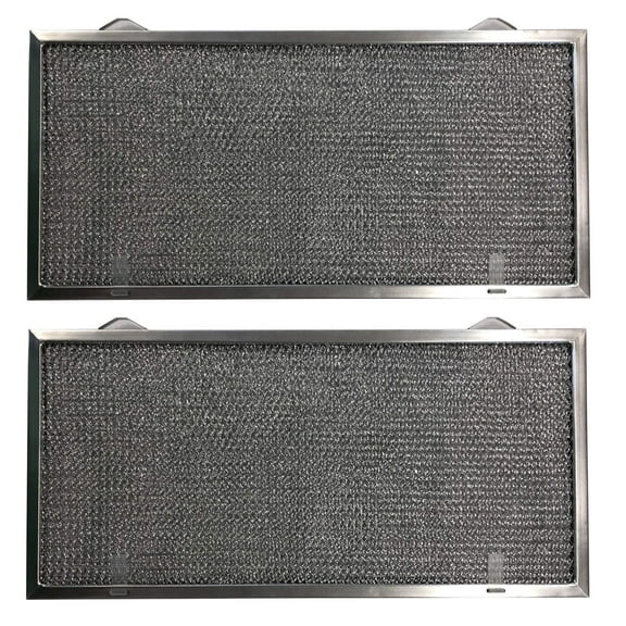 Aluminum Replacement Range Filter Compatible With GE WB13X5001- Dimensions: 8-3/4 x 18-1/8 x 3/8 2PTLS 2TSLS - 2 Pack
