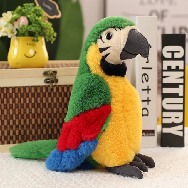 Plush Animal Toy Electronic Parrot Plush Toy, Animal Toy, Talking Bird