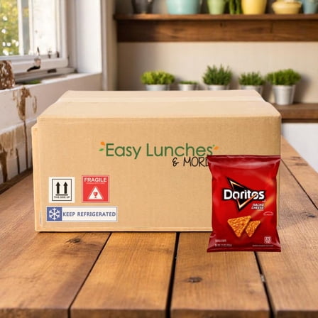 Doritos Nacho Cheese Chips – 24 Count Pack – 2.5 oz Each – Bold Crunchy Snack Chips