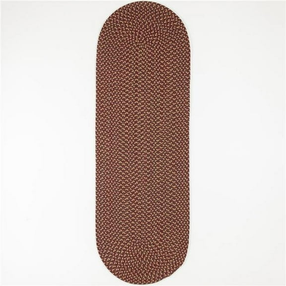 Rhody Rug CD46R024X072 2 x 6 ft. Camden Garnet Tweed Runner Rug