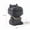 Black - Hippo - Cement Material, variant on Hippopotamus ashtray with lid, creative and personalized, trendy ins-style, for home, living room, office, cartoon decoration