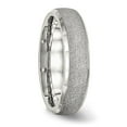 thumbnail image 2 of Auriga Fine Jewelry Stainless Steel Polished Laser Cut 6 mm Band for Women Size 12, 2 of 6