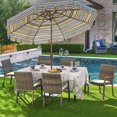 thumbnail image 2 of Rectangular Outdoor Tablecloth 60×84 Inch, Waterproof Spring Summer Floral Flowers Washable Table Cover with Zipper Umbrella Hole for Party Dinner Patio Garden Picnic BBQ, 2 of 6