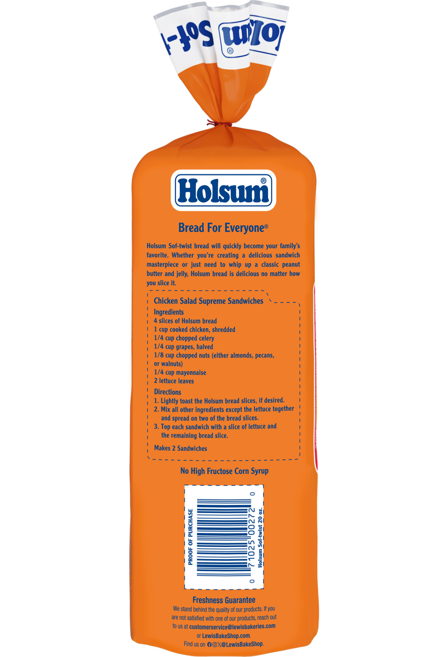 Holsum White Sof-Twist Bread, 20 oz