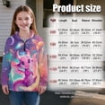 thumbnail image 7 of Uorisanigo Girls Half Zip Sweatshirt Kids Universe Dragon Long Sleeve Zipper Sweatshirt Fall Spring Outfits Clothes Athletic Pullover Tops Lightweight Hoodies No Hood, Size 5-6, 7 of 7