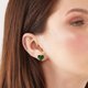 thumbnail image 4 of Pendientes de Corazón para Mujer Negro Rojo Verde Pendientes de Corazón Minimalista para Cumpleaños Navidad Regalo de Joyería, 4 of 4