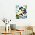 thumbnail image 3 of PIKWEEK Watercolor Hummingbirds Wall Art Print,Abstract Birds Art print Watercolor Hummingbirds and Flower Branch Canvas Painting,Nature Wall Art Poster For Living Room Bedroom Office16*20inch, 3 of 5