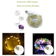 thumbnail image 2 of CUITING Green Rattan Artificial Garland Fake Plants Vine Garland String Light 2 Meters 20 LEDs USB Powered Wedding Party Christmas Holiday Patio Decoration, 2 of 7